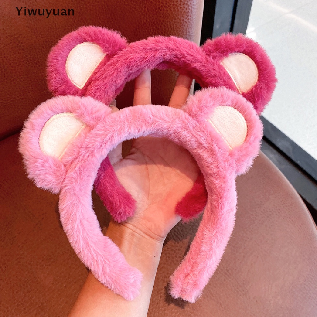 < Yiwuyuan > Băng Đô Tai Gấu Bông Hóa Trang Lolita Dễ Thương