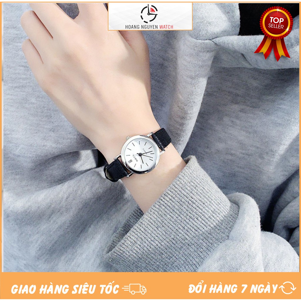 DHD202 ĐỒNG HỒ NỮ DÂY DA RATE MẶT TRÒN SIÊU SANG CHẢNH CỰC ĐẸP | BigBuy360 - bigbuy360.vn