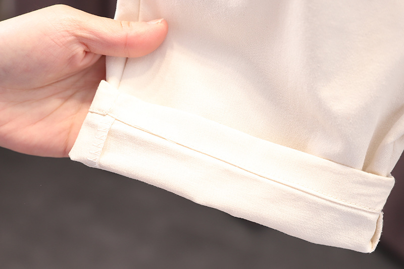 0-5 years old children's striped short-sleeved T-shirt + pocket shorts bib set 2-piece set of cute little dinosaur graphics