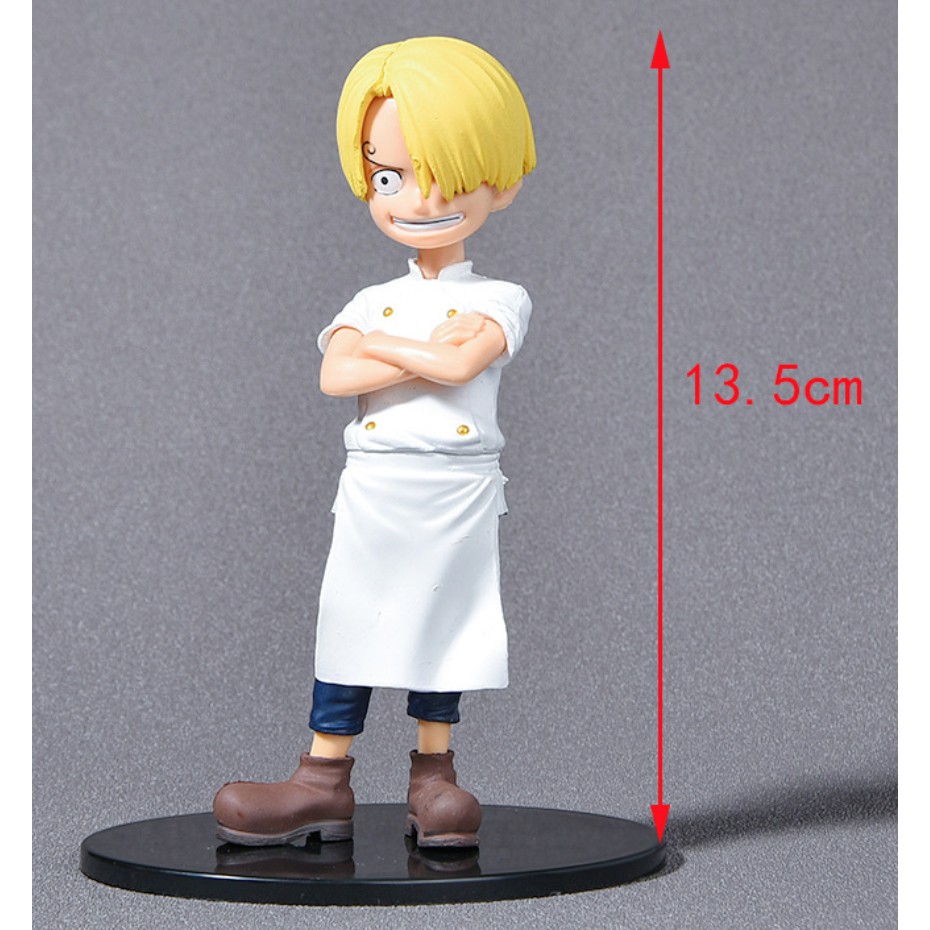 (Sẵn VN) Bộ 5 mô hình nhân vật thủa nhỏ One piece : Luffy, Ace , Sabo , Sanji, Zoro- 13.5cm - Truy tìm kho báu hải tặc