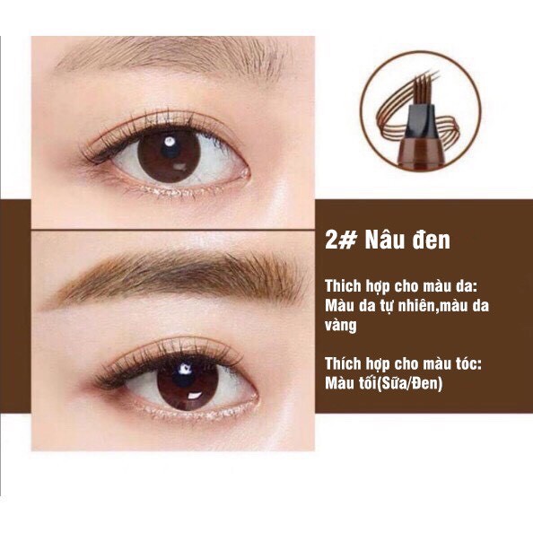 Bút Kẻ Mày Phẩy Sợi Suake Eyebrown Contuoring Hàng Chính Hãng Nội Địa Trung | BigBuy360 - bigbuy360.vn