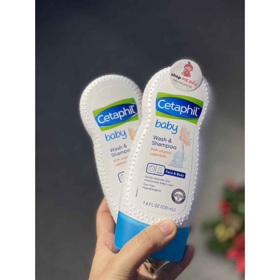 Sữa tắm gội cho bé Cetaphil Wash &amp; Shampoo 230ml