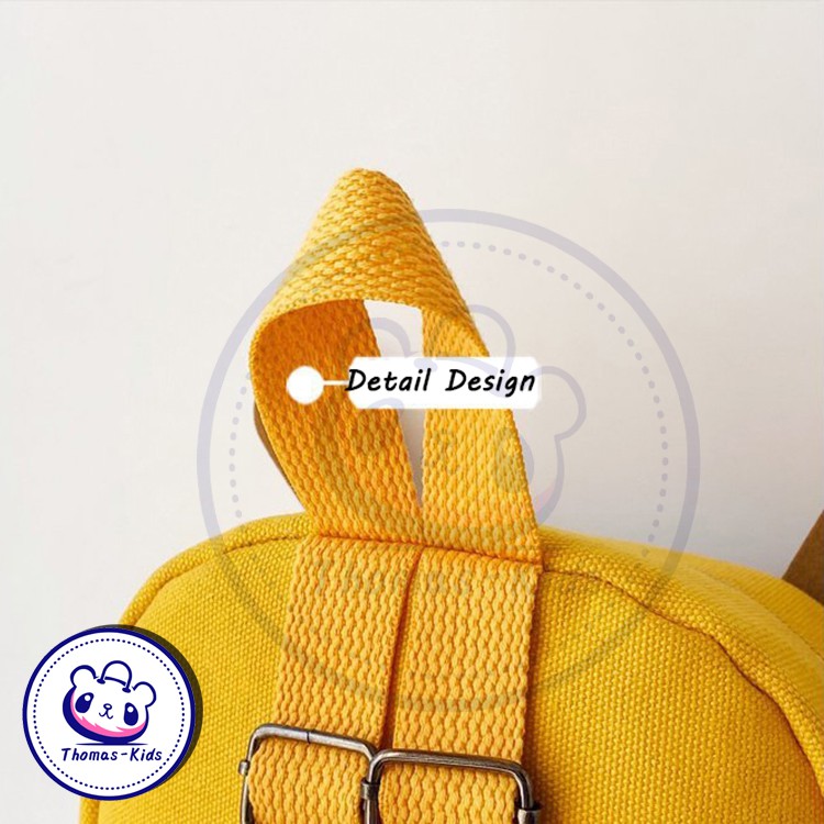 [THOMAS KIDS] Ba Lô Bằng Vải Canvas In Họa Tiết Thỏ Hoạt Hình Thời Trang Dành Cho Trẻ Mẫu Giáo 3-6 Tuổi