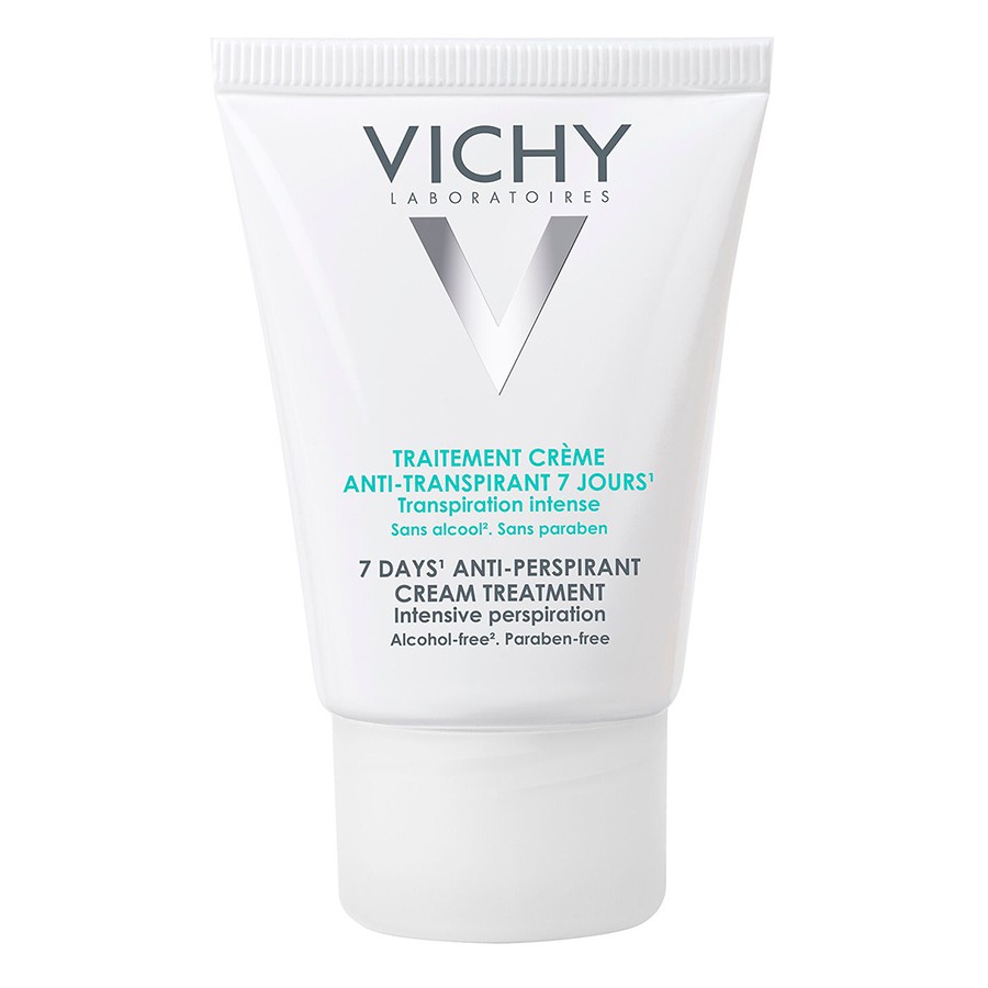 Kem khử mùi dưới cánh tay Vichy 7 Days Anti-perspirant Cream Treatment Intensive Perspiration 30ml khô thoáng chuyên sâu