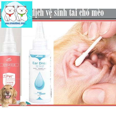 STHA-  Dung dịch vệ sinh tai chó mèo tránh thối tai  khử mùi hôi tai định kỳ