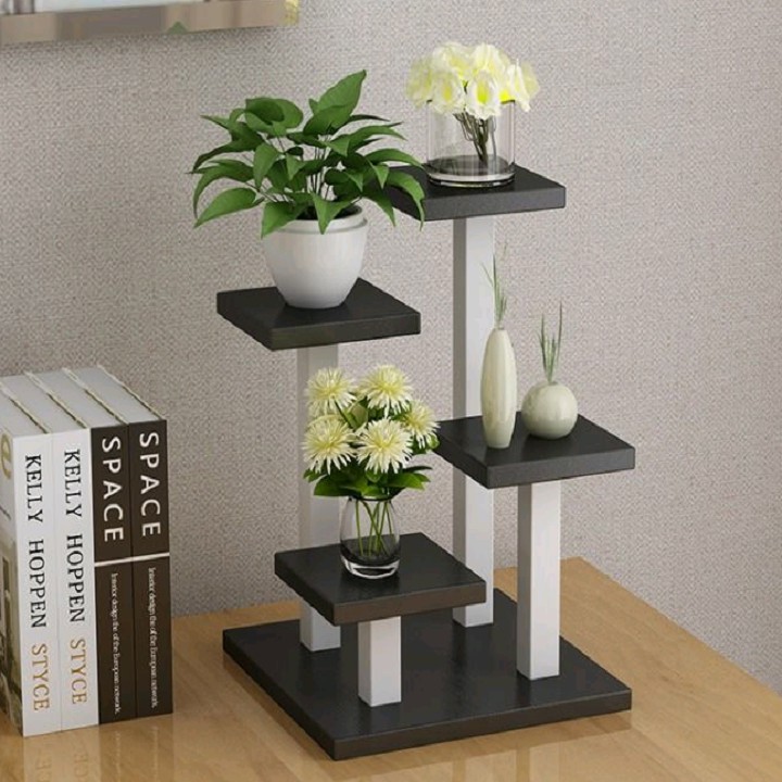 Kệ để chậu hoa mini, kệ hoa để bàn. Nhỏ - xinh. Mã KHDB03 - 25x25x30cm - Freeship xtra - combo - flash sale Sốc