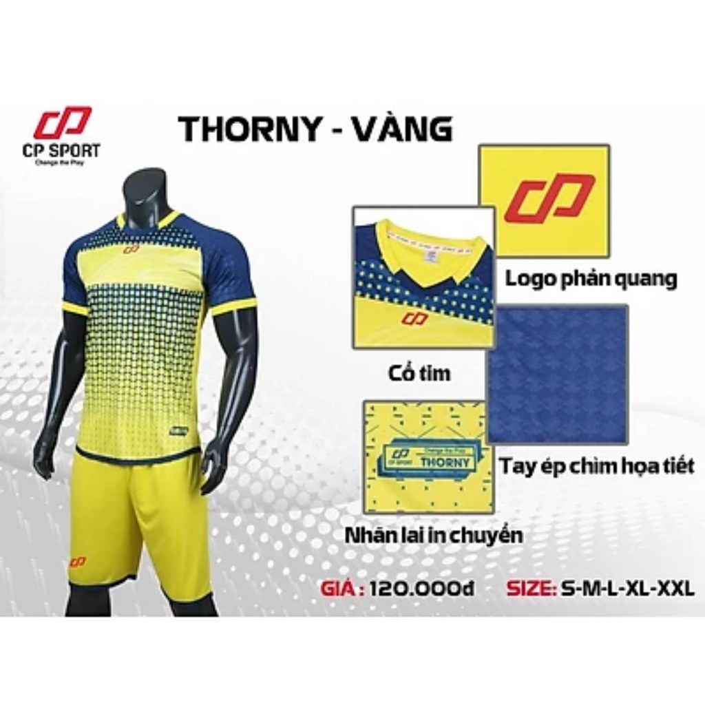 Quần Áo Bóng Đá CP SPORT Thorny Chất Vải Co Giản Thoáng Mát Với Thiết Kế Màu Sắc Nổi Bật