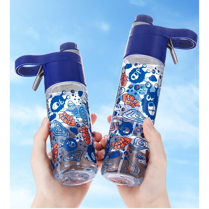 Bình nước phun sương, xịt khoáng cho bé từ 36 tháng đến 10 tuổi. Full box nhựa Tritan, không chứa BPA chính hãng UEK