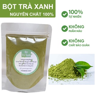 Bột Trà Xanh Nguyên Chất Đắp Mặt Hữu Cơ 100g