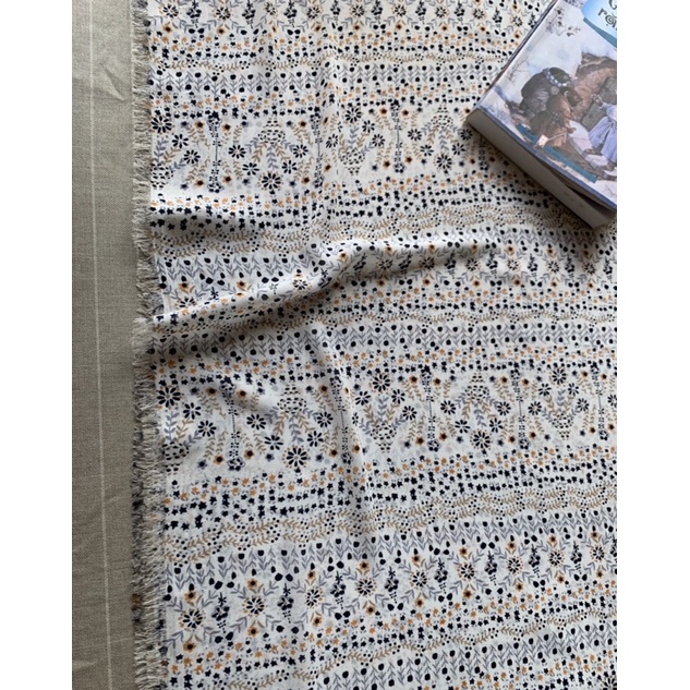 Vải voan chiffon hoa