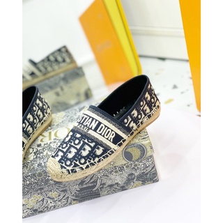 Giày slip on cd thổ cẩm đế cói fullbox