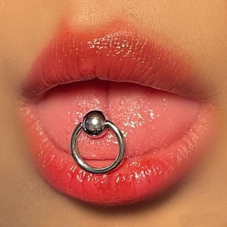 KHUYÊN LƯỠI HÌNH TRÒN - Khuyên Lưỡi Thép Y Tế Không Gỉ - Bảo quản trong túi vô trùng [SHIPHOATOC]