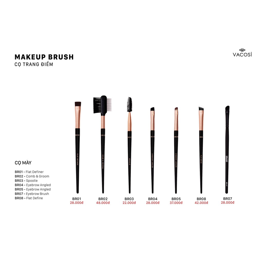 Cọ mày / Cọ Mi Xoắn Vacosi Makeup Brush
