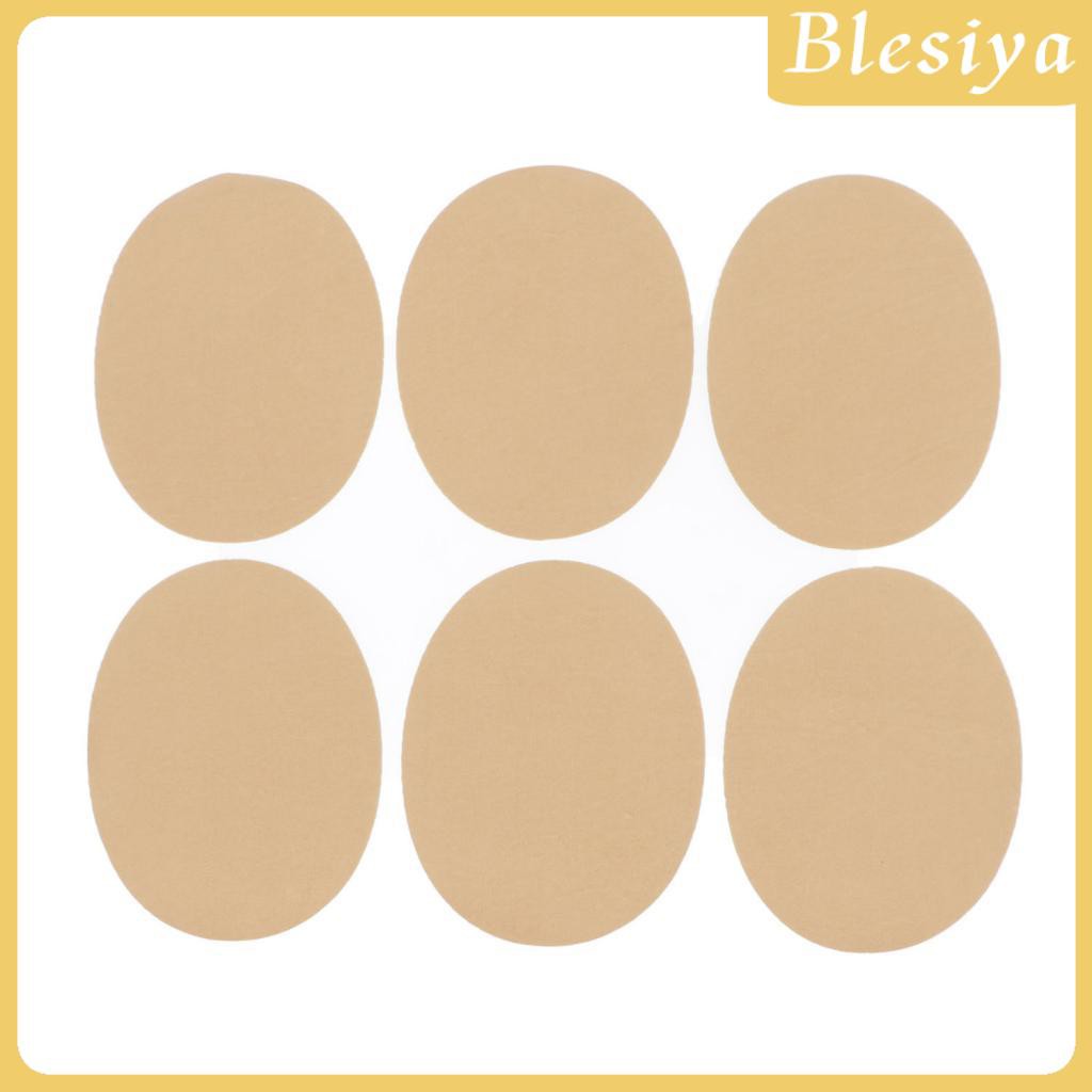 Set 6 miếng dán ủi trang trí quần áo hình oval