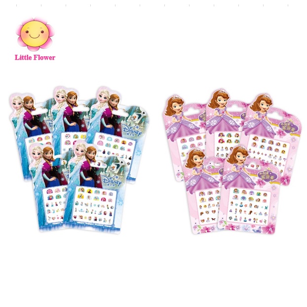 Bộ dán móng tay cho bé, bộ sticker móng giả dễ thương