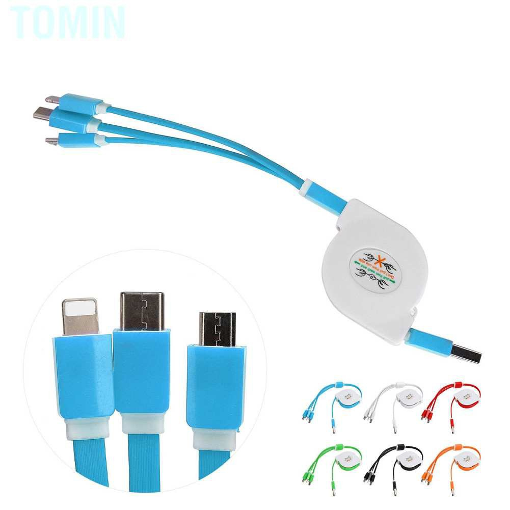 Dây Cáp Sạc Usb 3 Trong 1 Đa Năng Cho Ios / Type C / Micro Port