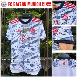 Áo Bayern Munich Sân Khách 2021 | Bộ Quần Áo Đấu Bayern Munich Sân Khách Mùa Giải 2021/2022 Màu Trắng