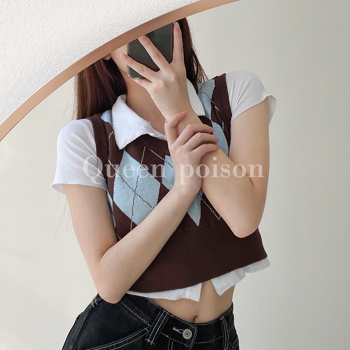 Áo Croptop Không Tay Thời Trang Cho Nữ 4 Màu Tùy Chọn