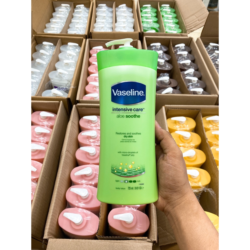 (Mẫu Mới 2021) SỮA DƯỠNG THỂ VASELINE 725ML