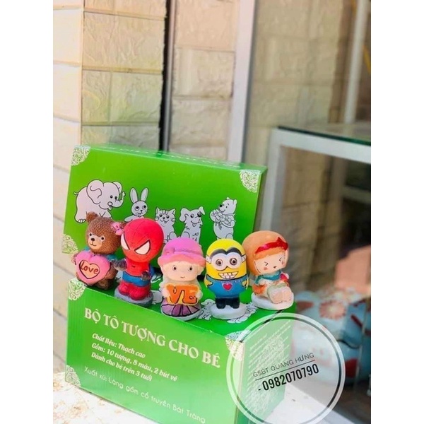 BỘ 10 TÔ TƯỢNG KÈM MÀU TÔ