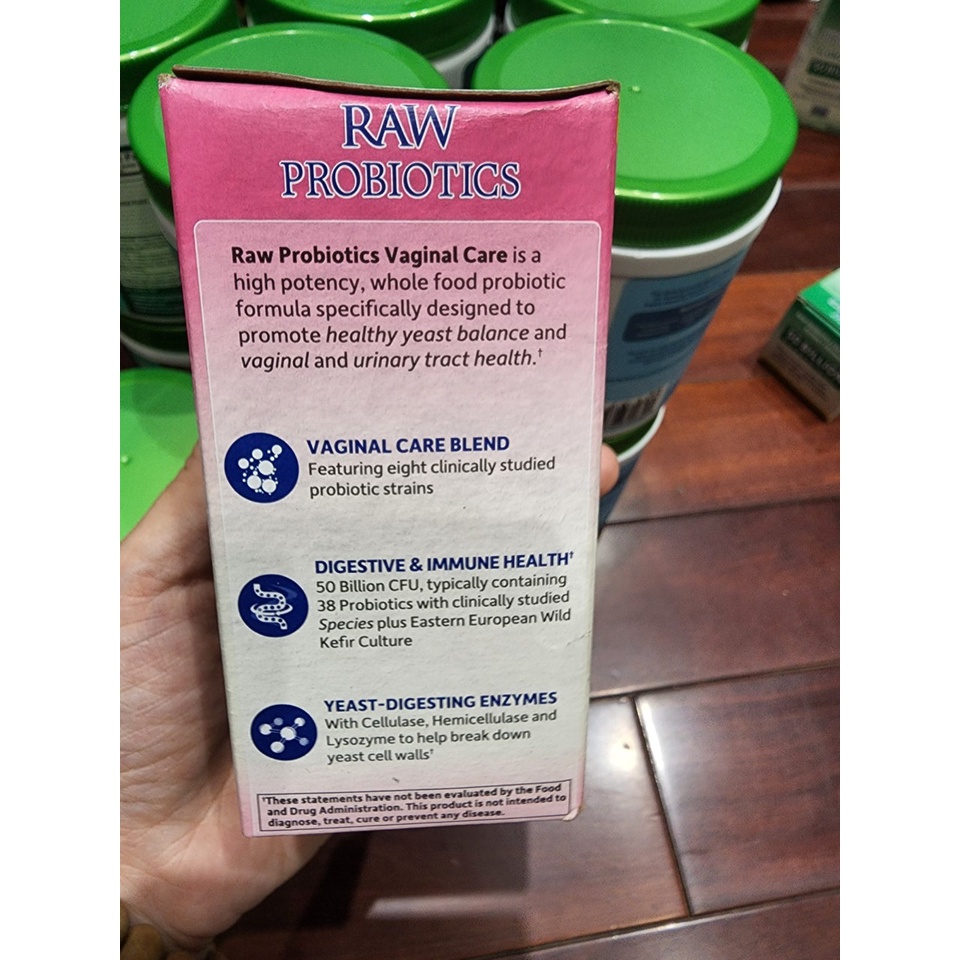 MEN LỢI KHUẨN CHO VÙNG PHỤ KHOA RAW PROBIOTICS VAGINAL CARE GARDEN OF LIFE