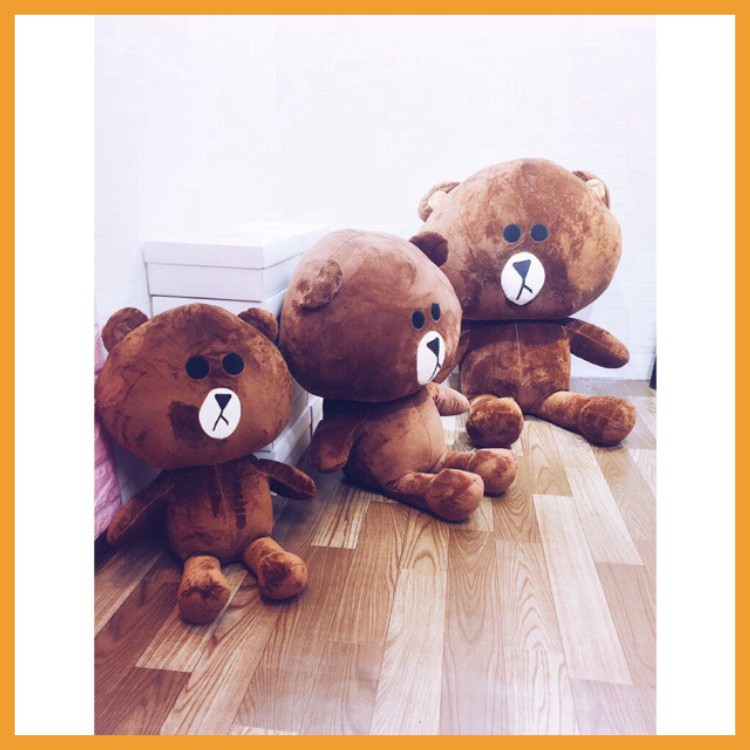 Gấu Bông Brown -  Gấu Bông Brown To Cao Cấp Màu Socola Khổ Vải 95cm tới 1m5 Qùa Tặng Ý Nghĩa