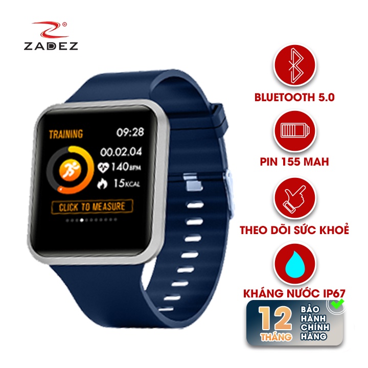 [Mã BMBAU300 giảm 10% đơn 499K] Đồng Hồ Thông Minh ZADEZ SmartWatch SQ2