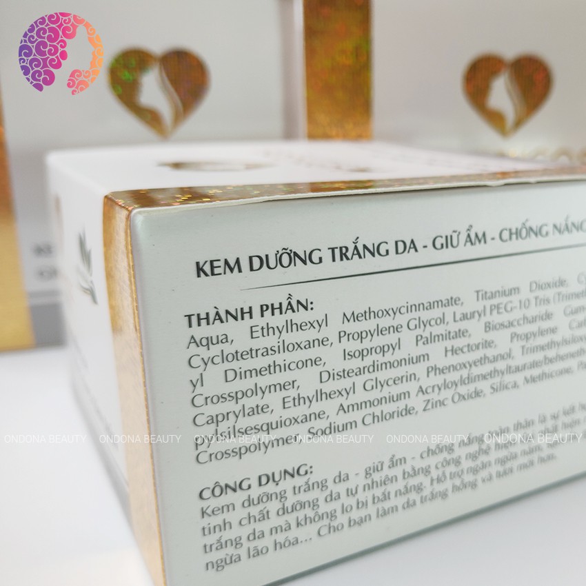 [100% Natural] KEM DƯỠNG TRẮNG DA GIỮ ẨM, CHỐNG NẮNG COLLAGEN Happycos - Ondona Beauty