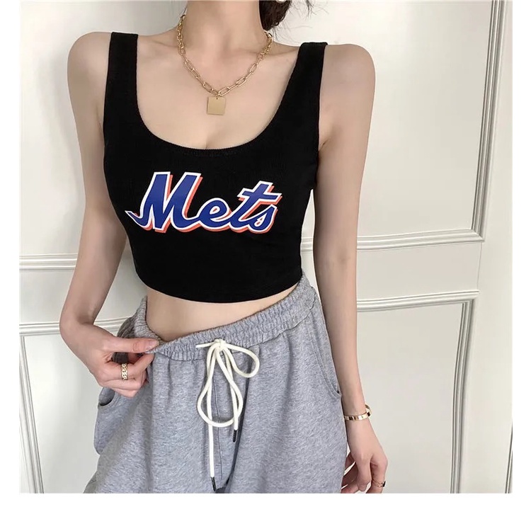 Áo yếm mini không tay gợi cảm / Đen / Trắng