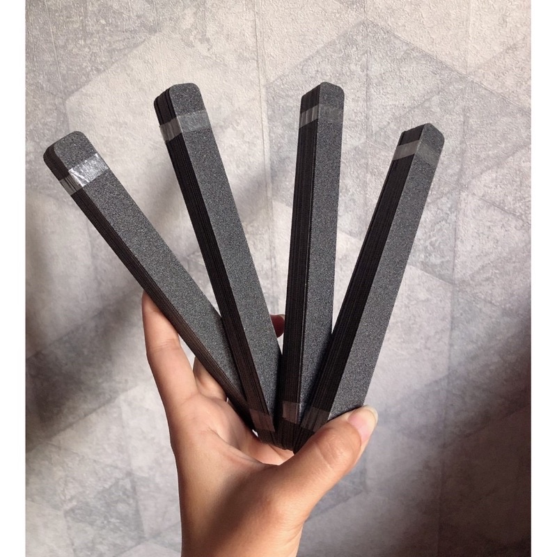 Dũa móng tay, Dũa giấy, Dũa đại đen nhám nhật bén bền chuyên dụng làm Nail