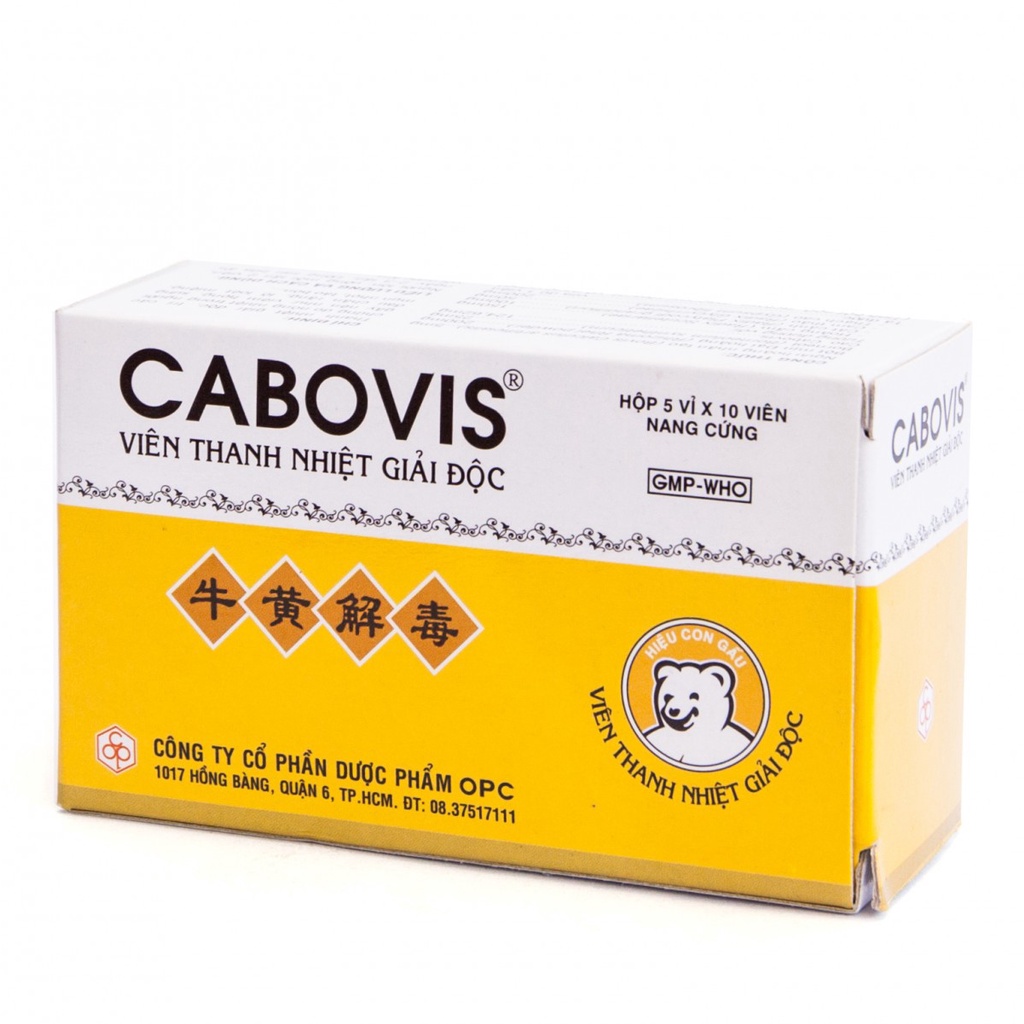Viên thanh nhiệt Cabovis-Hộp 5 vỉ x 10 viên