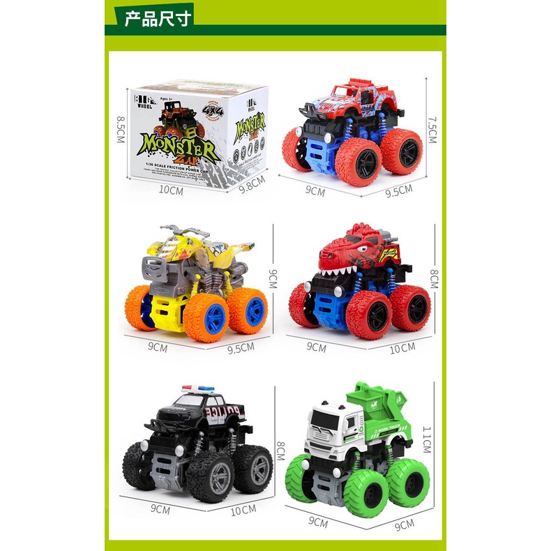 Kéo xe địa hình mô hình theo quán tính xe tải đồ chơi Đồ chơi mô hình ô tô đồ chơi mini