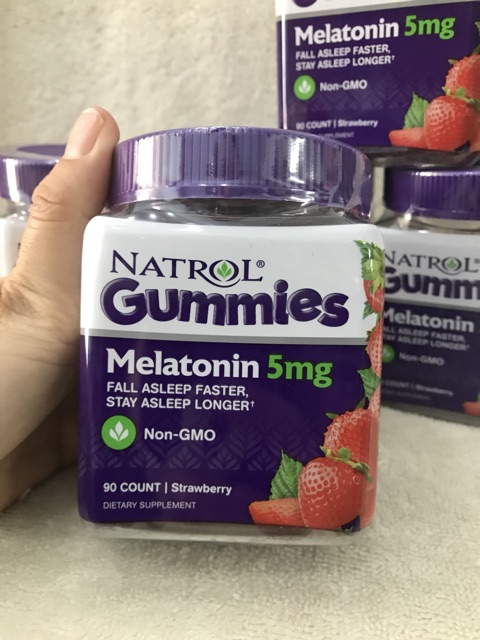 Viên kẹo ngủ Natrol Melatonin 5mg (hộp 90v).