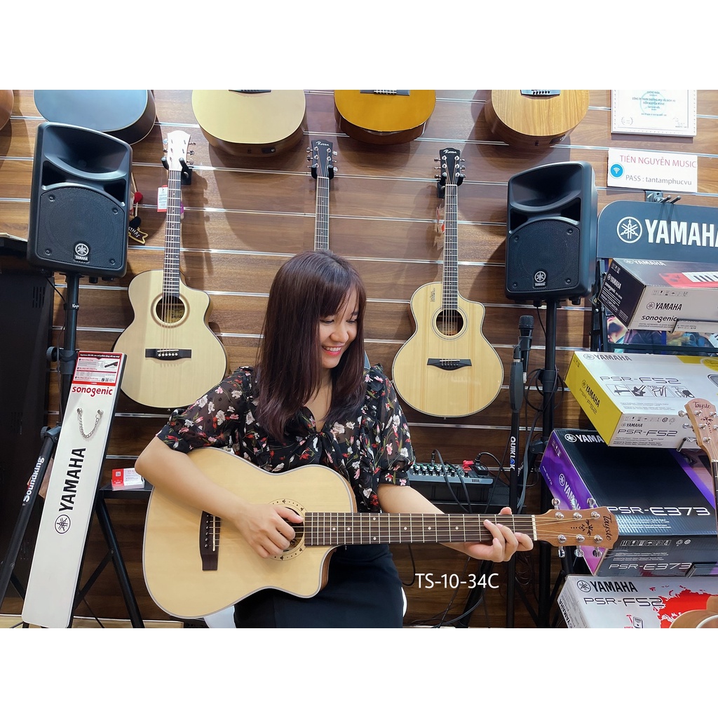 Đàn Guitar Acoustic - Size Mini 1/2 - Dáng Khuyết - chính hãng Tayste