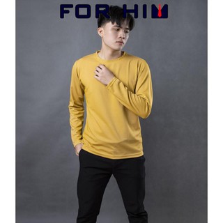 Áo thun dài tay nam vải Thun dày muối tiêu Lados - 9032