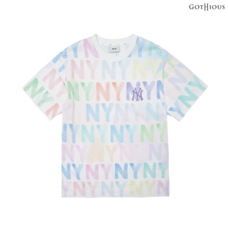 [CHÍNH HÃNG] Áo thun cổ tròn MLB Watercolor Monogram Overfit New York Yankees