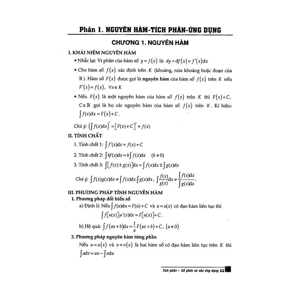 Sách - Tinh hoa các phương pháp & kỹ năng giải toán trắc nghiệm toán 12 chuyên đề tích phân - số phức & các ứng dụng