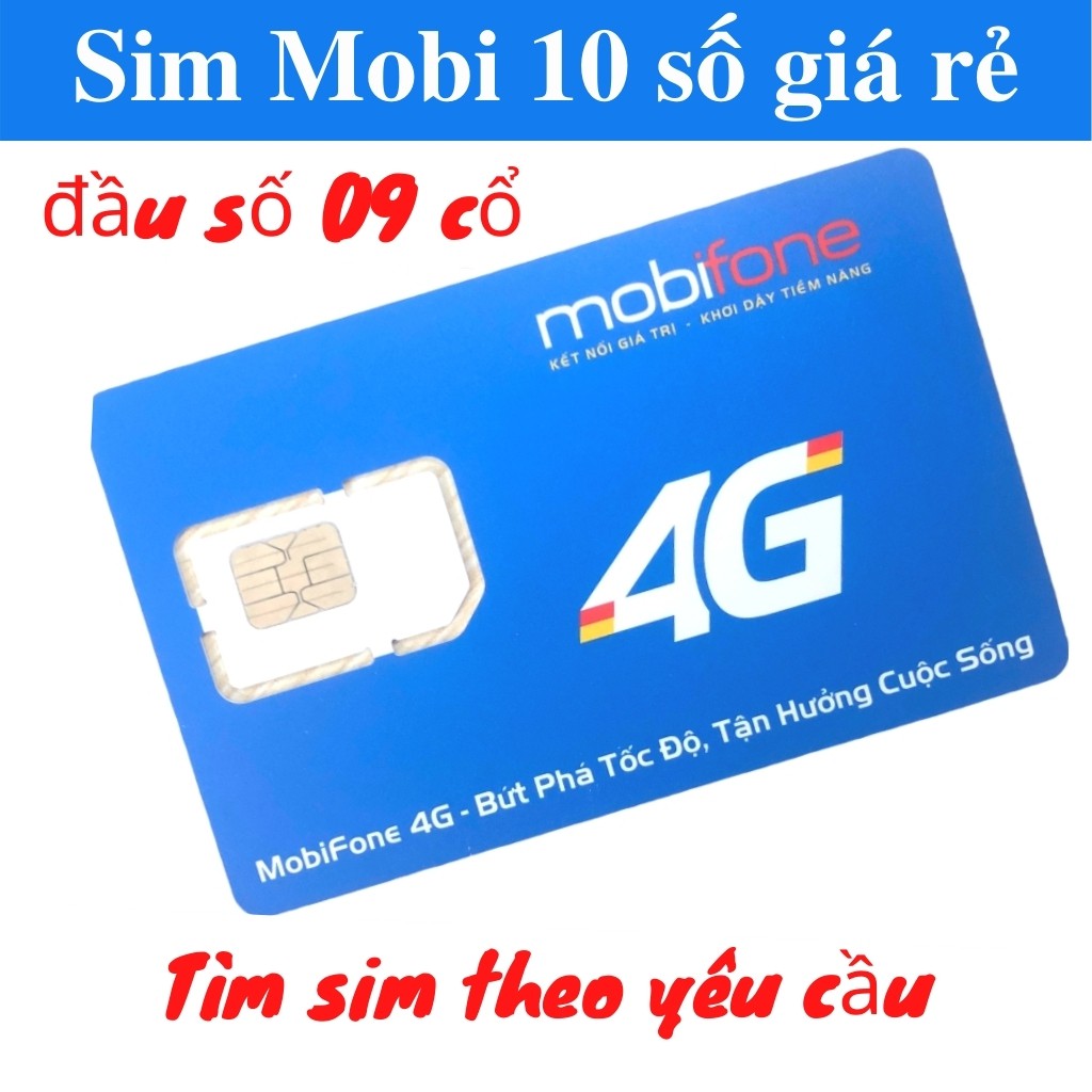 Sim Mobi 10 số đầu số 09, 0909, 0906 giá rẻ