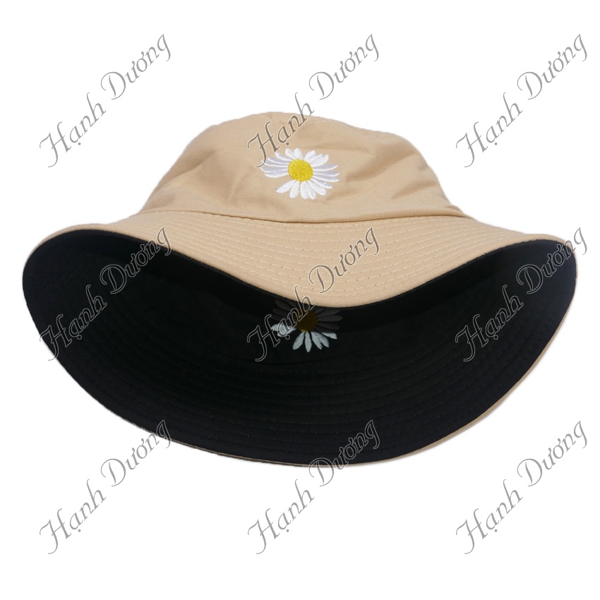 Mũ tai bèo vành nhỏ hoa cúc nón bucket 2 mặt HOA CÚC peaceminusone GDragon phù hợp cả nam và nữ