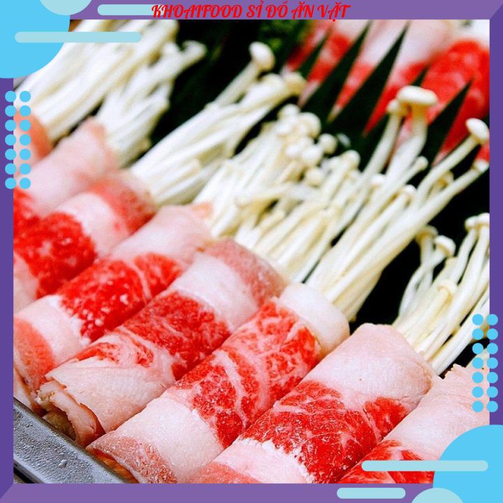 Khay 500g Ba Chỉ Bò Mỹ Cuộn Nhúng Lẩu