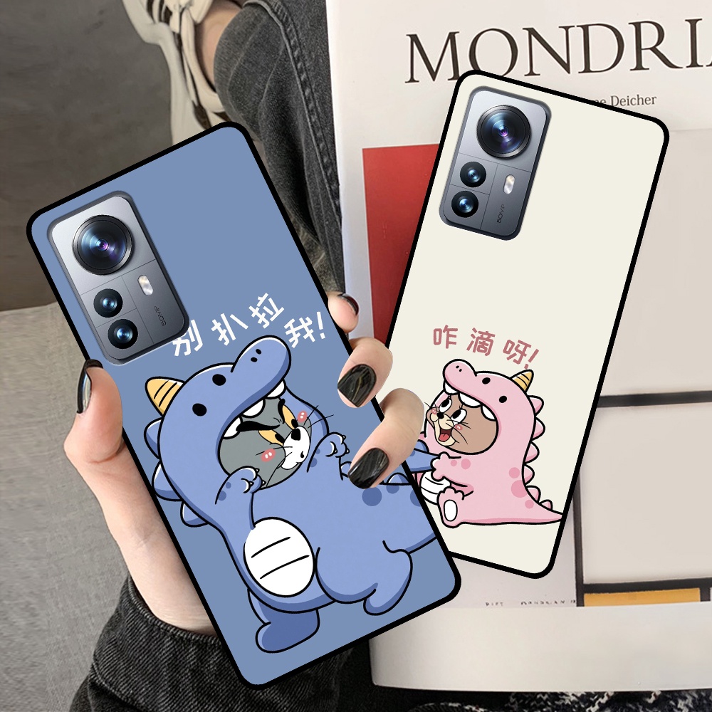 Ốp Xiaomi 12 / 12 Pro in hình cặp đôi doremon, hổ, khủng long dễ thương