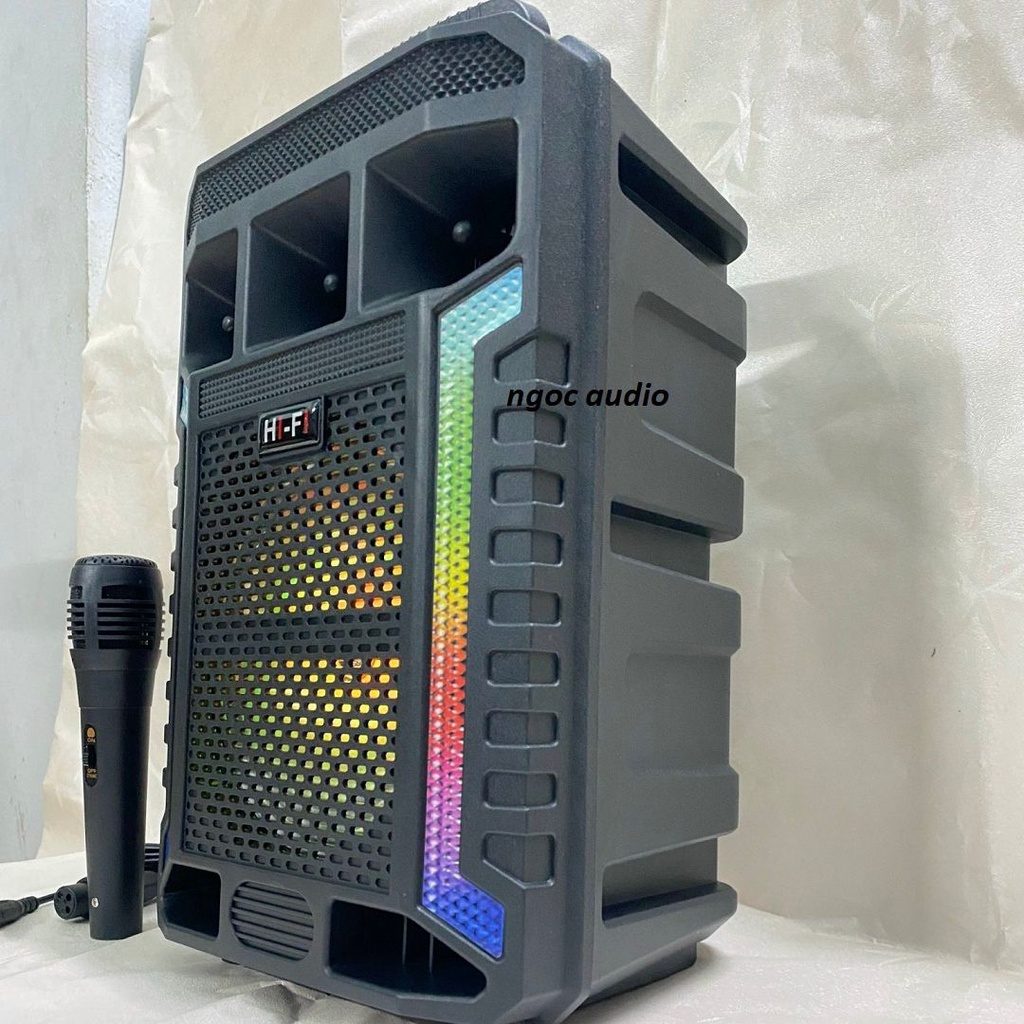 Loa Kéo Bluetooth Kimiso SZ-1627 , Tặng Kèm Micro Có Dây - Chuyên Hát Karaoke - Loa Di Động