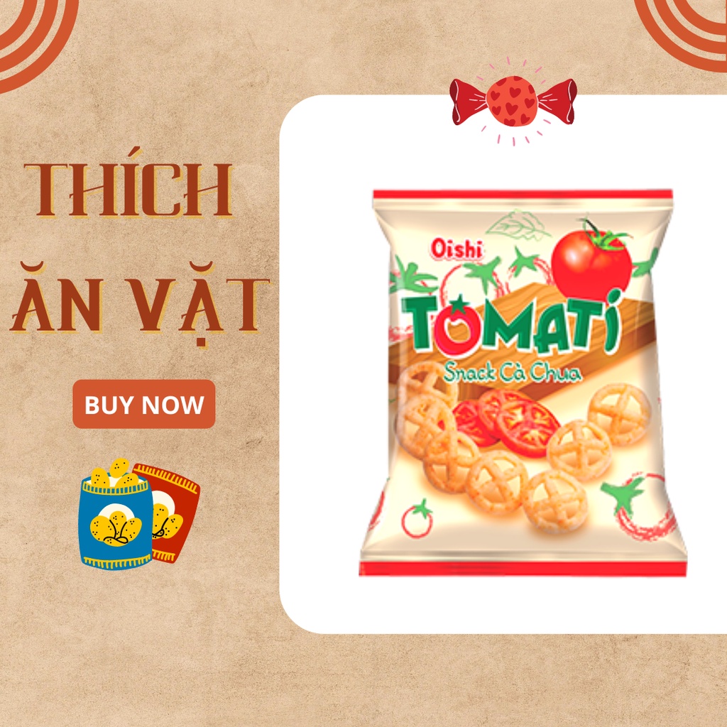 Bánh snack cà chua Oishi 35gram