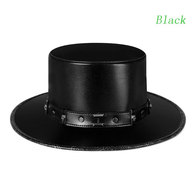 Đen Nón Da Hóa Trang Bác Sĩ Steampunk