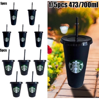 [Phổ biến] INS Style Starbucks Cup Cúp lạnh trong suốt có thể sử dụng lại Starbucks Cup 470ml/710ml