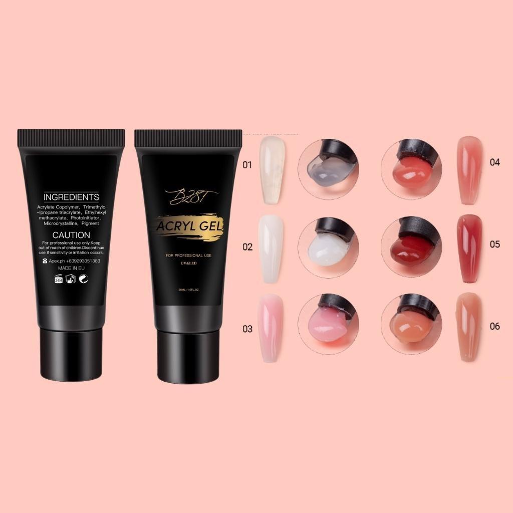 Gel Gôm Đắp Nối Móng Úp Tuýp 30ML - manh219