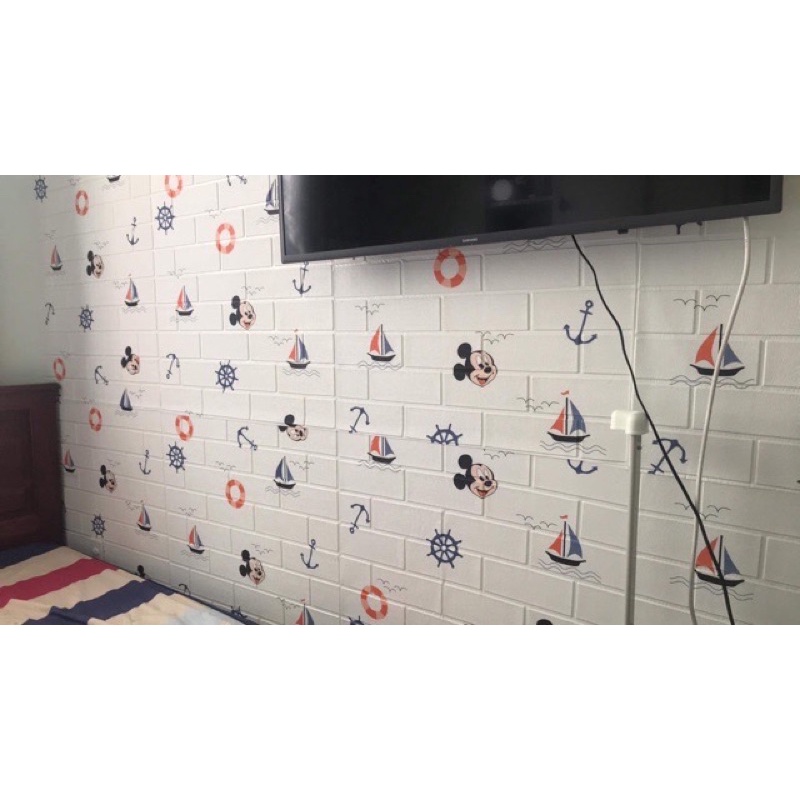 Xốp dán tường 3D hoạt hình kt 70*77cm | BigBuy360 - bigbuy360.vn