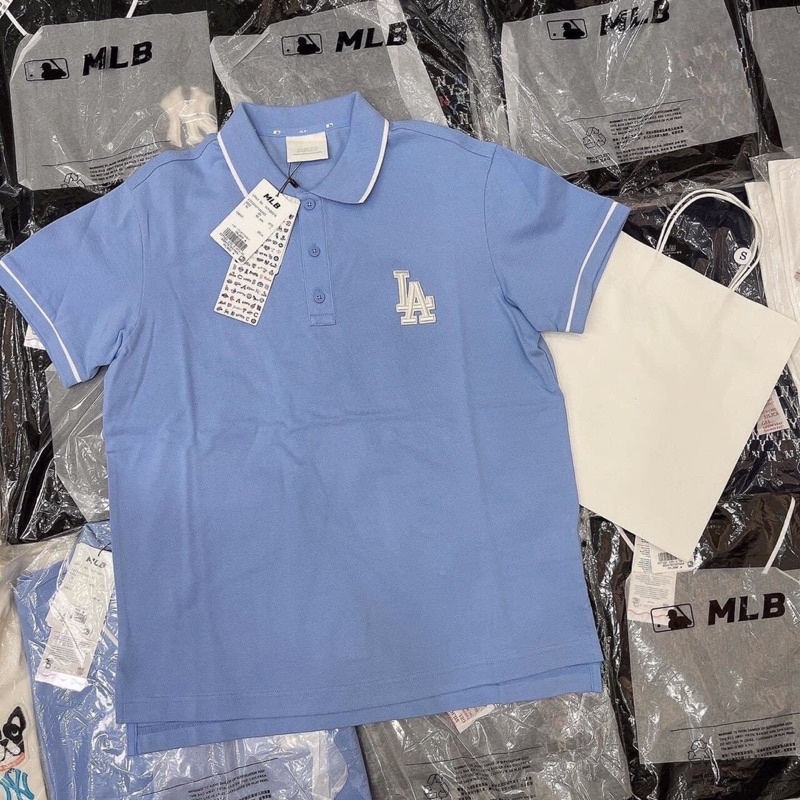 áo Polo NY MLB nữ có cổ tay ngắn form ôm hàng xuất sịn | BigBuy360 - bigbuy360.vn