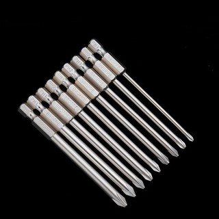 Bộ 9 Mũi Vít Bốn Cạnh Dài 10cm Chất Liệu Thép Nhật Không Rỉ Dùng Cho Máy Bắt Vít