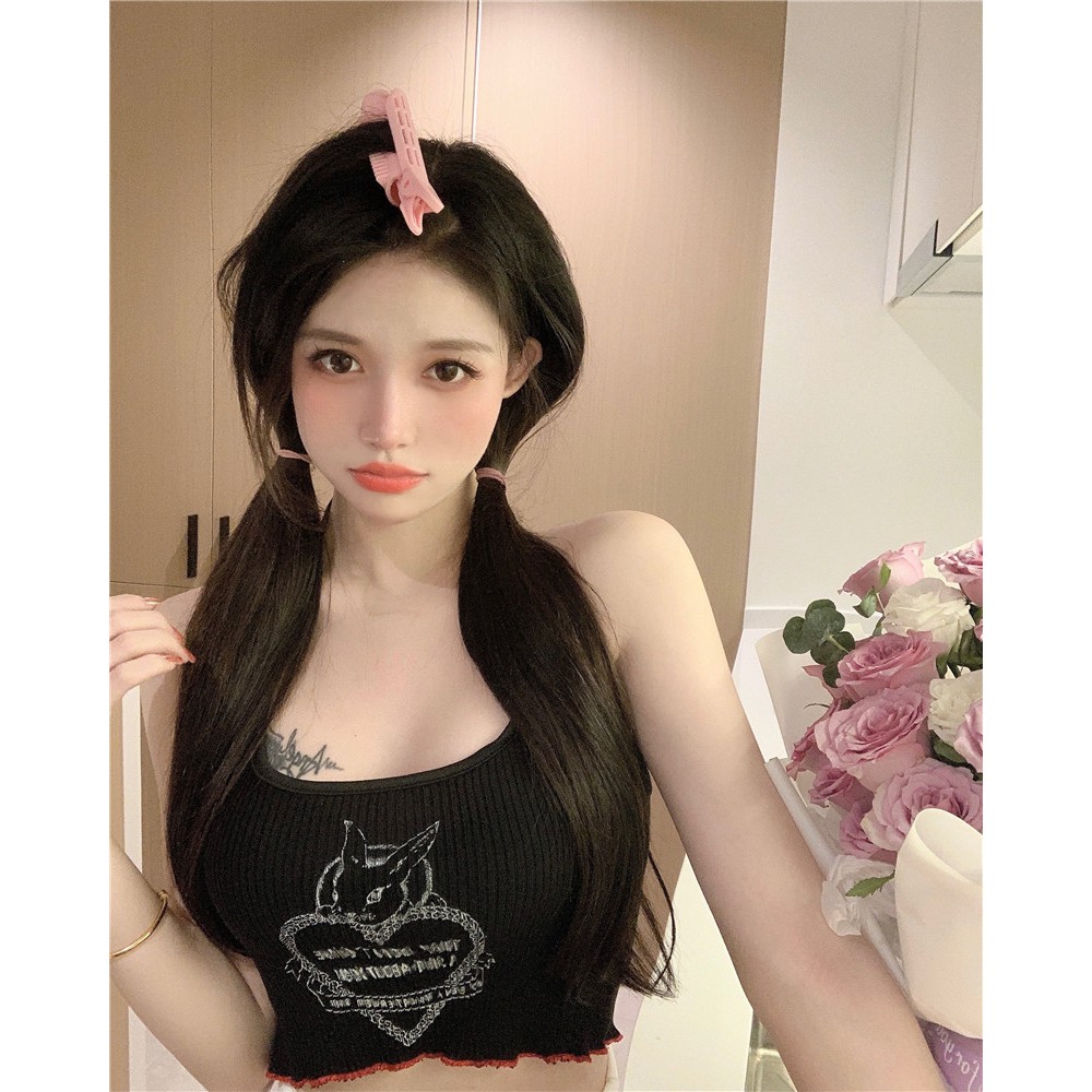 Cocory vn Áo Hai Dây In Họa Tiết Thời Trang Mùa Hè Quyến Rũ Cho Nữ